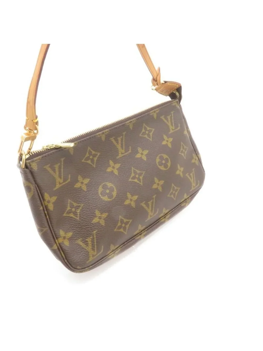 Louis Vuitton Pochette Accessoires Monogram Handbag Canvas